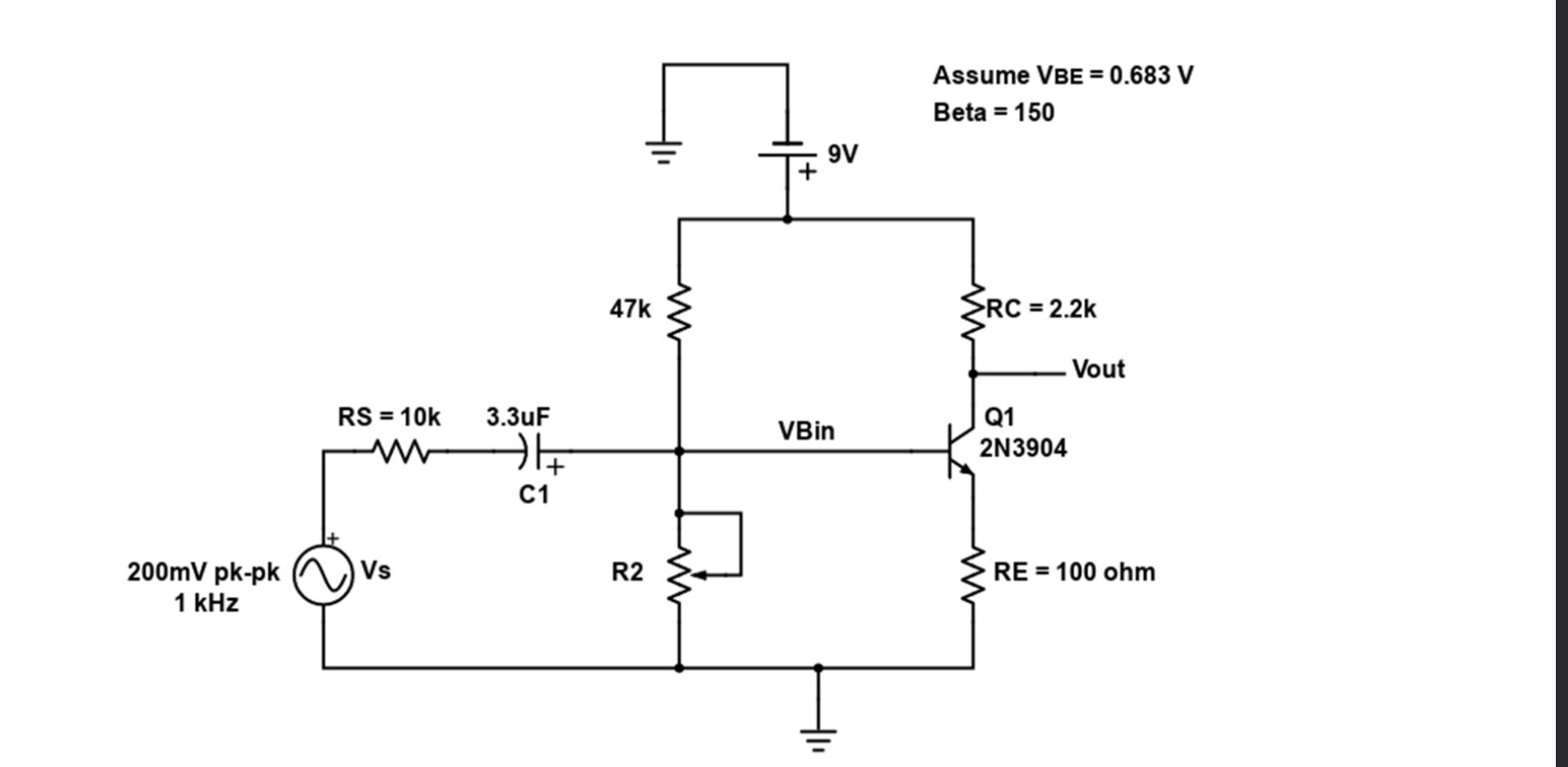 1IV. Small Signal Amplifier Analysis (hand