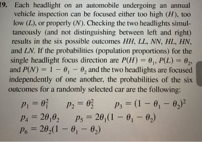 Solved 9. Each headlight on an automobile undergoing an | Chegg.com