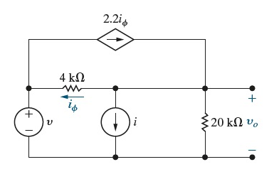 Solved Use the principle of superposition to find vo in the | Chegg.com