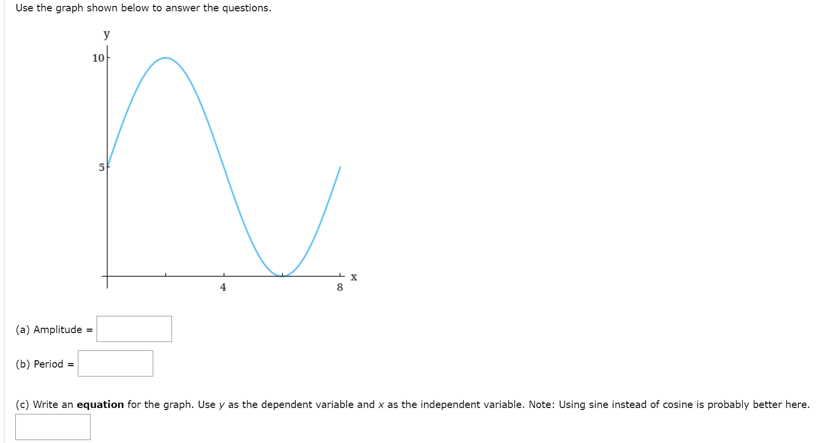 Solved Use the graph shown below to answer the questions. у | Chegg.com