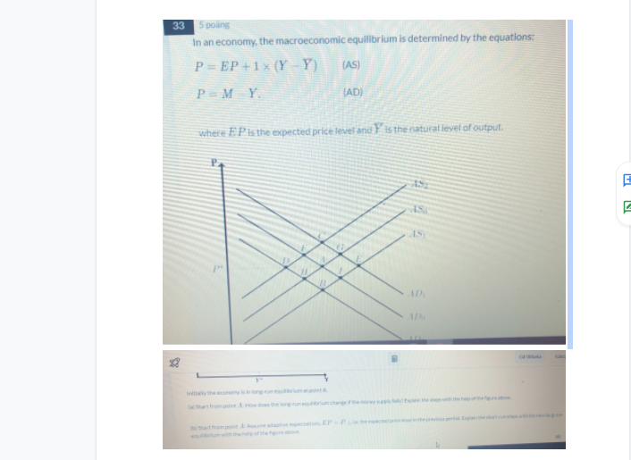 Solved The Question Is : Initially The Economy Is In | Chegg.com