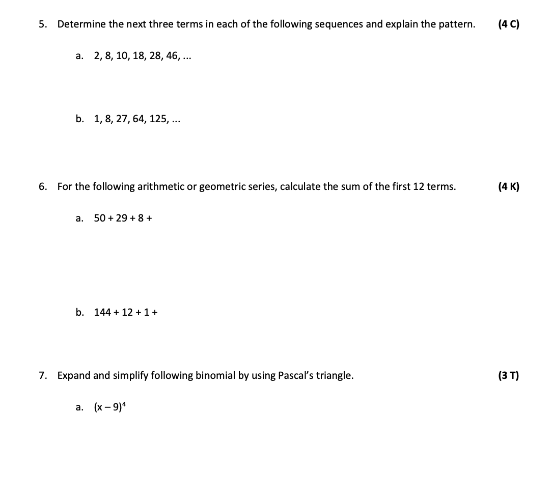 solved-5-determine-the-next-three-terms-in-each-of-the-chegg