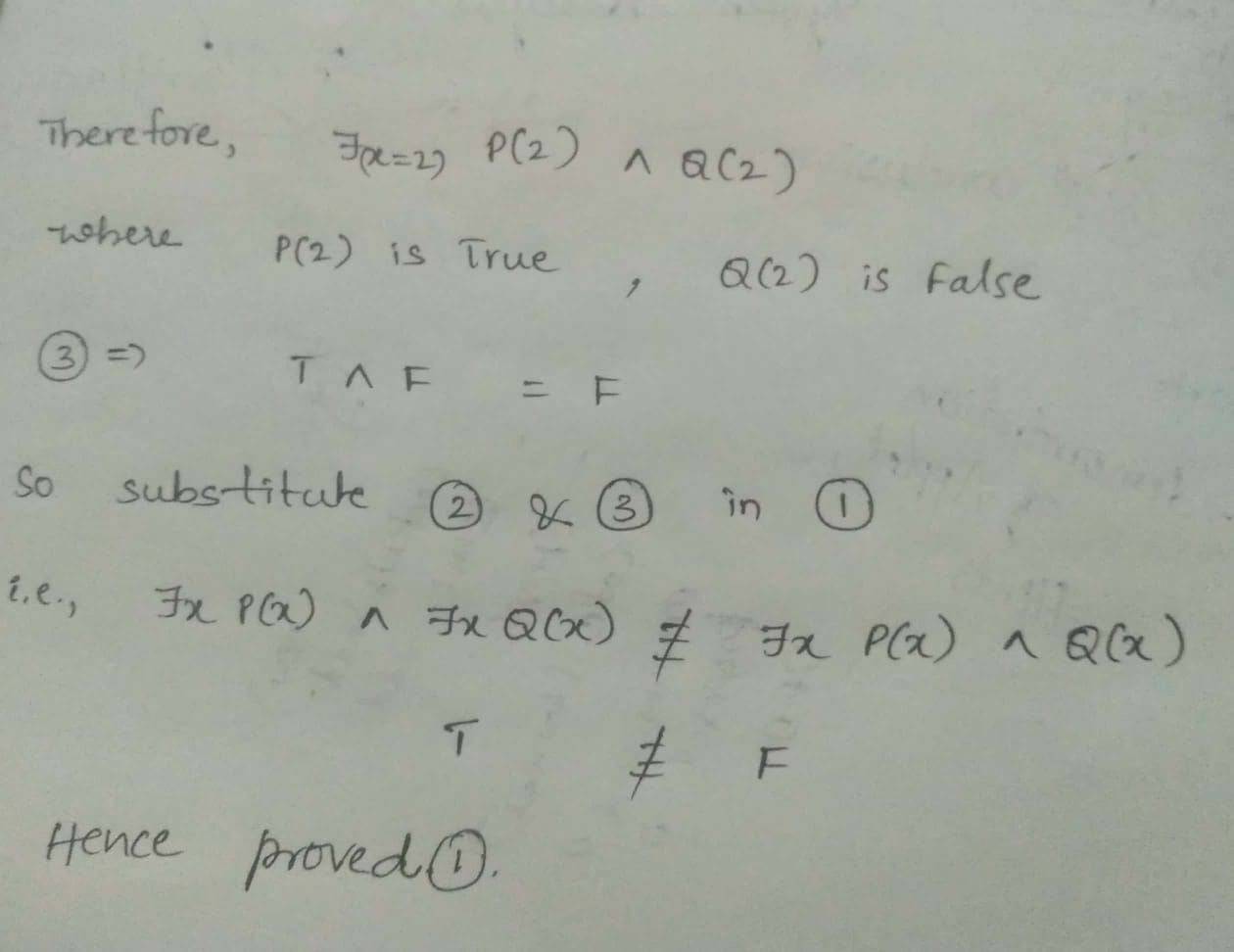 Solved Total 10 Marks Show Logically Equivalent Giving Counterexample Give Domain Definitions Two Q