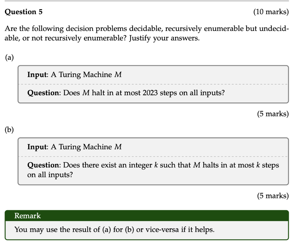 Solved Are the following decision problems decidable, | Chegg.com