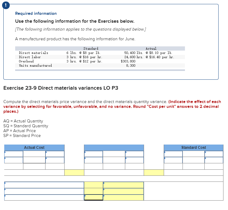 Solved Required information Use the following information | Chegg.com