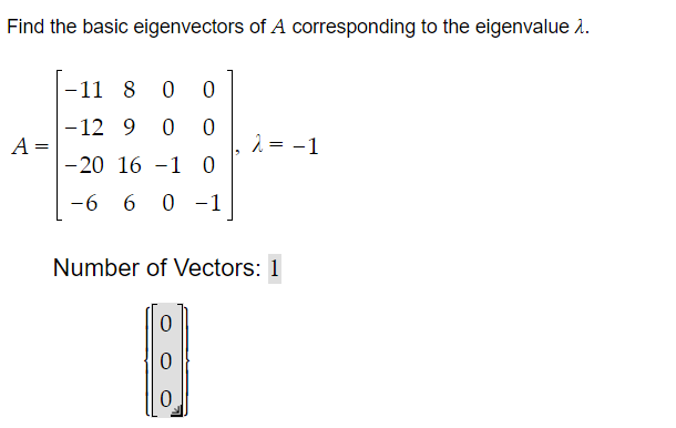 Solved Find The Basic Eigenvectors Of A Corresponding To The | Chegg.com