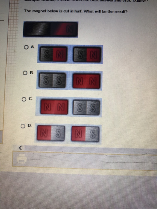 Solved The below is cut in half. What will be the