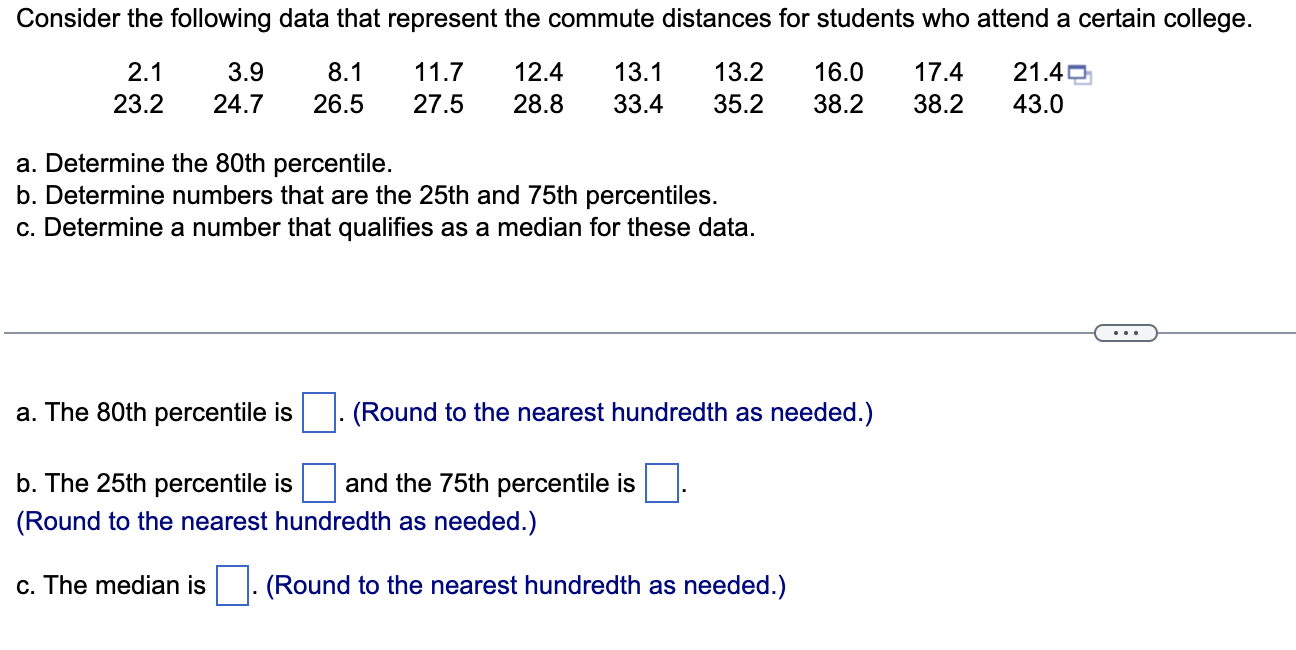 Solved a. Determine the 80th percentile. b. Determine