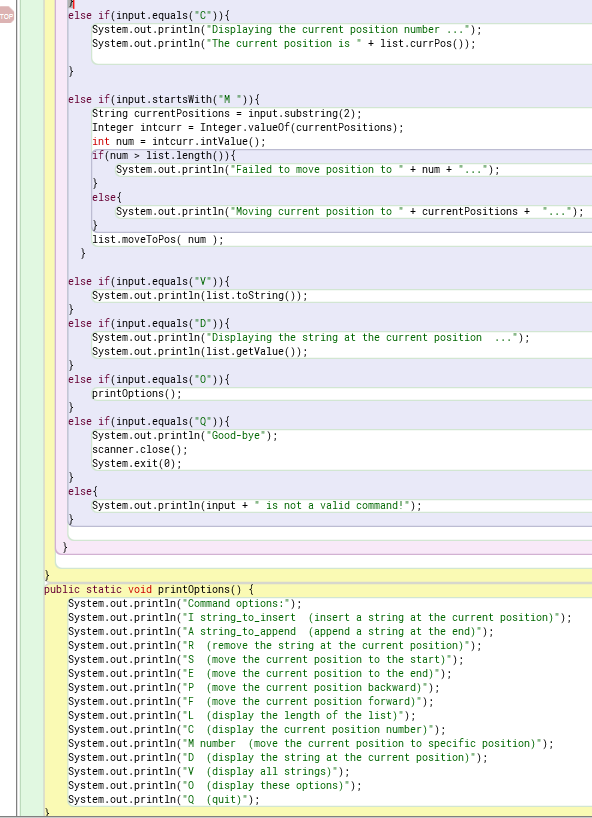 Solved You are required to use the List interface from the | Chegg.com