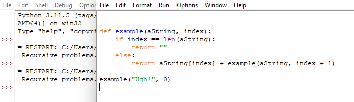 Solved Explain what happens when the following recursive | Chegg.com