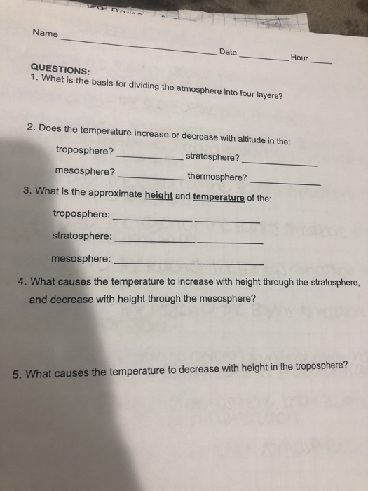 Solved Name Date Hour QUESTIONS 1. What is the basis for Chegg