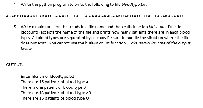 Solved Using the Python Language Make sure the output of | Chegg.com