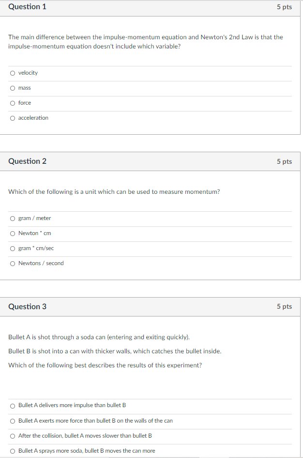 Solved Question 1 5 pts The main difference between the | Chegg.com