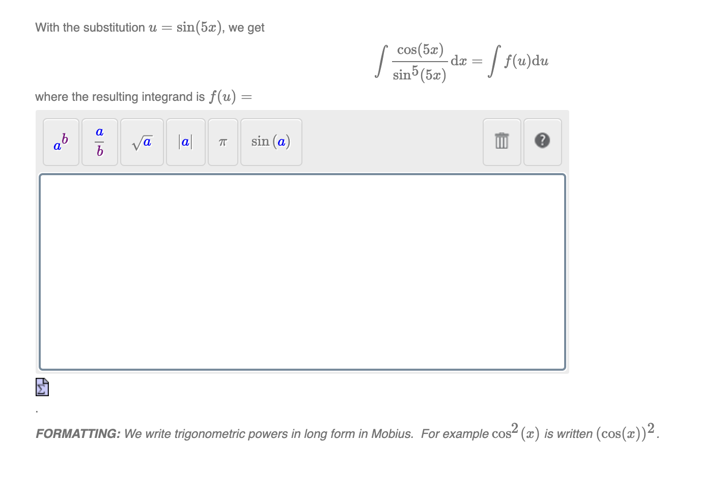 Solved Compute the indefinite integral V eZ 3+ = (3 + 4eX)4 | Chegg.com