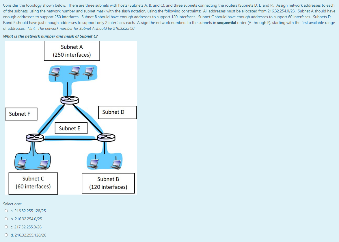 Solved Consider The Topology Shown Below. There Are Three | Chegg.com