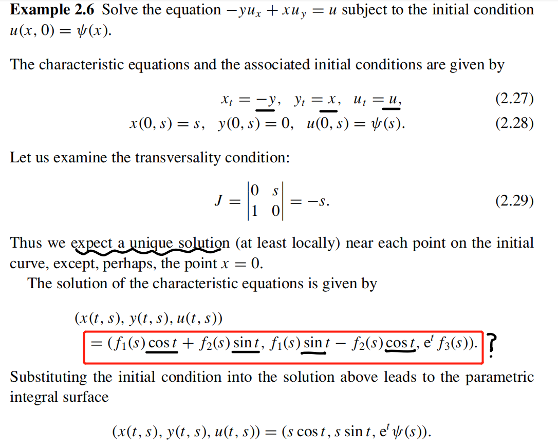 Solved Example 2.6 Solve The Equation – Yux + Xuy = U | Chegg.com