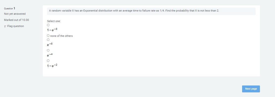 Solved Question 1 A random variable X has an Exponential | Chegg.com