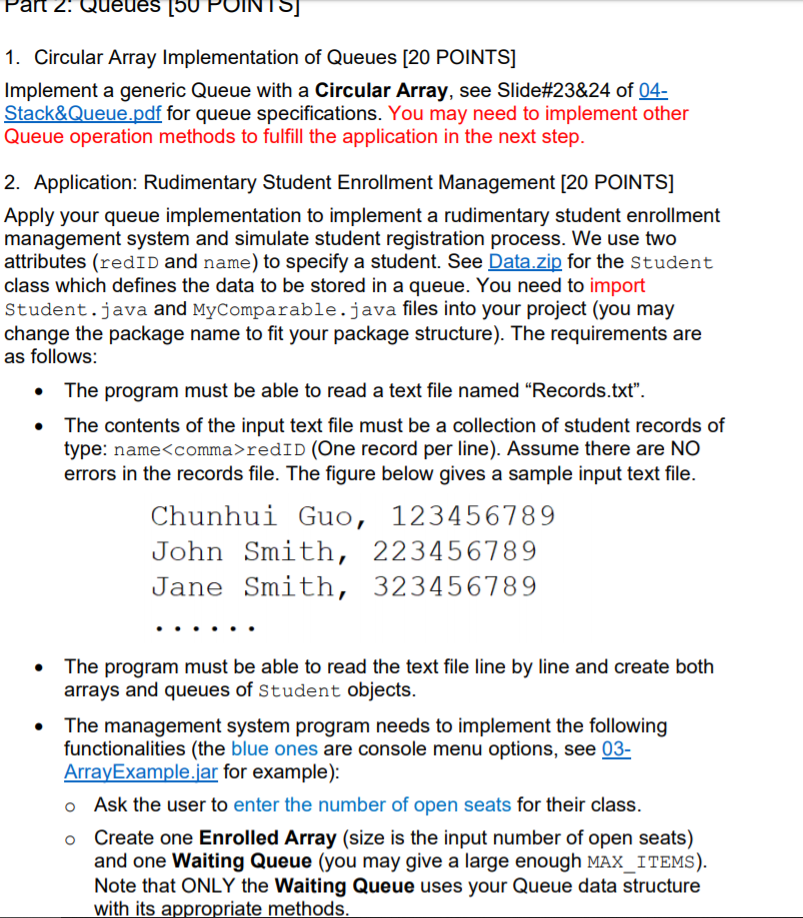 package Data; public interface MyComparable { int | Chegg.com