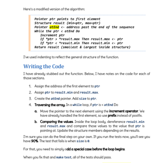Solved Arrays & Algorithms There are two short functions for | Chegg.com