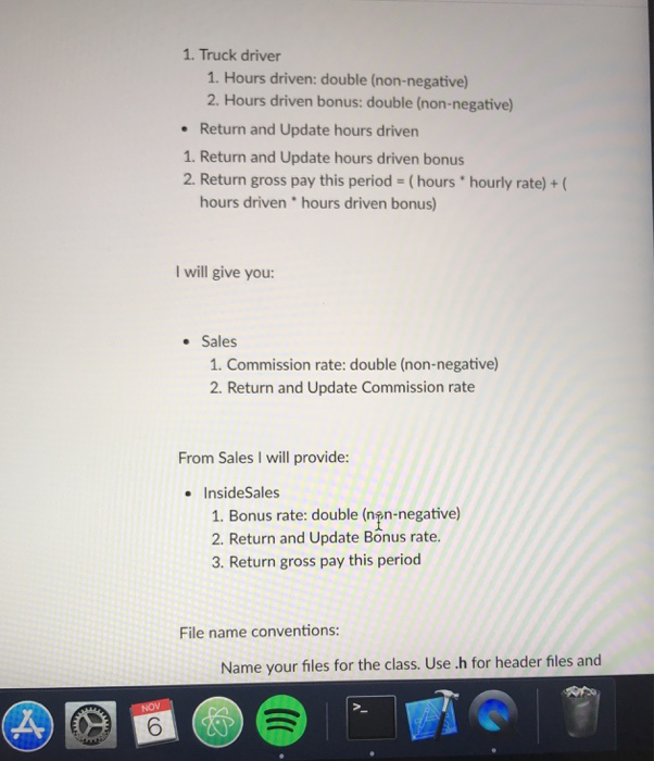 Solved Project #4 Employee CISP 400 C++ Programming | Chegg.com