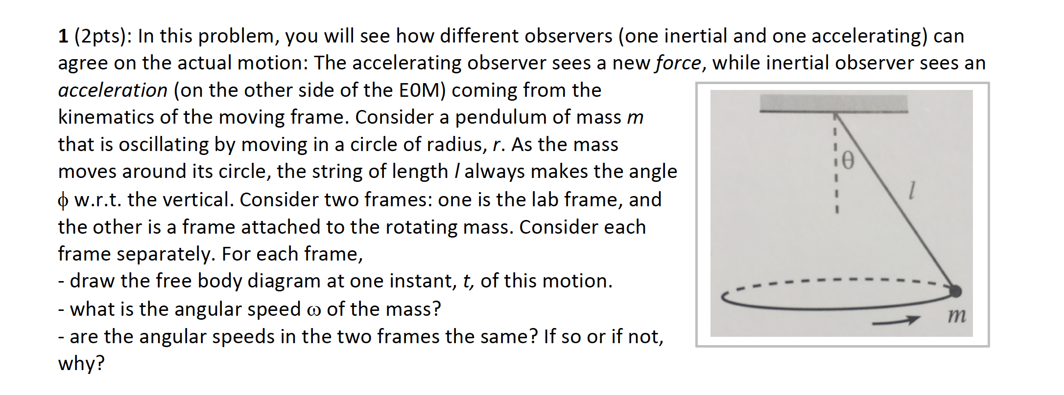 Solved In this problem, you will see how different observers | Chegg.com