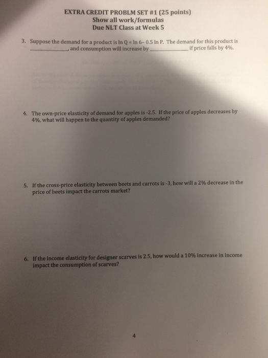 Solved EXTRA CREDIT PROBLM SET # 1 (25 points) Show all | Chegg.com