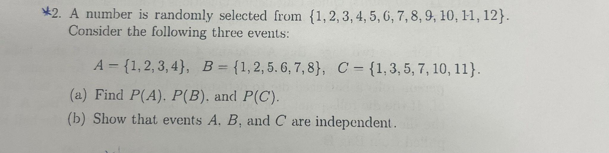 Solved 2. A number is randomly selected from | Chegg.com