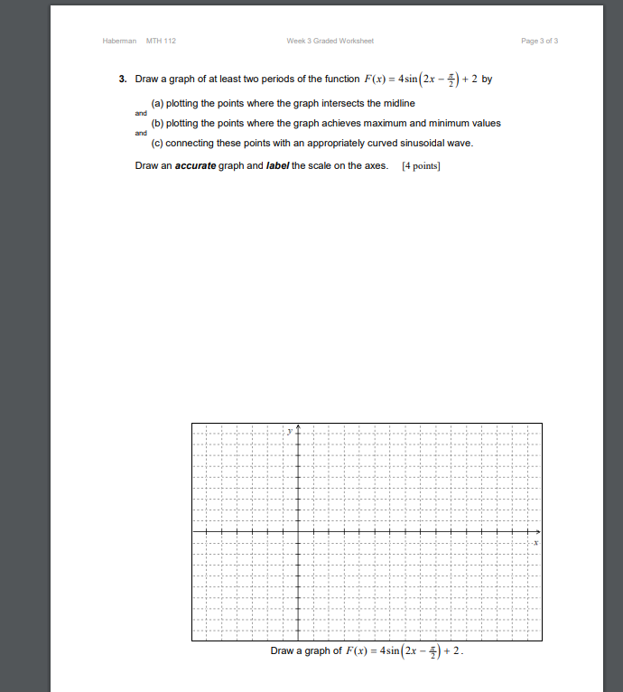 Solved Haberman MTH 112 Week 3 Graded Worksheet Page 3 of 3 | Chegg.com