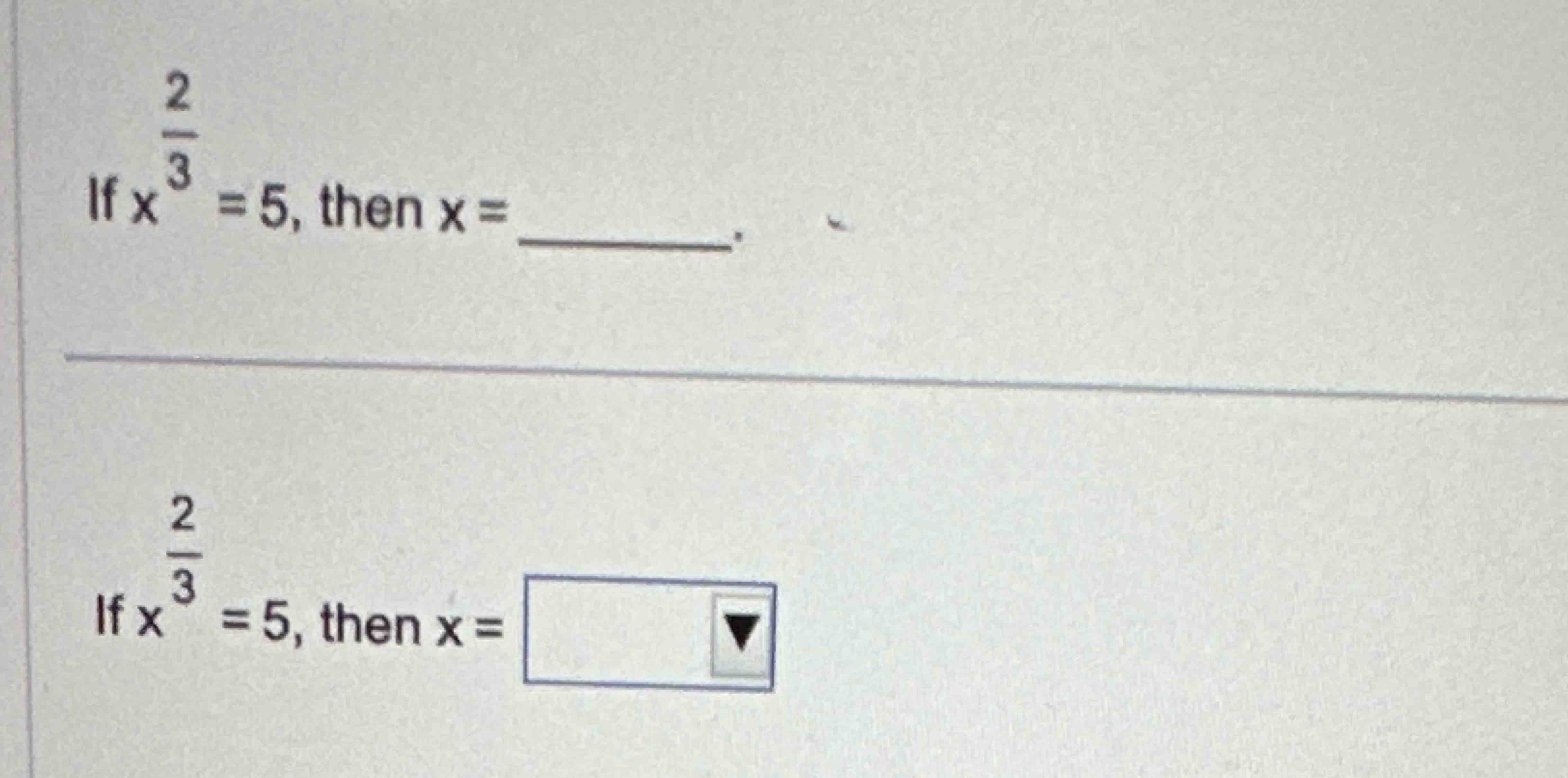 if x 2 3 5x then x