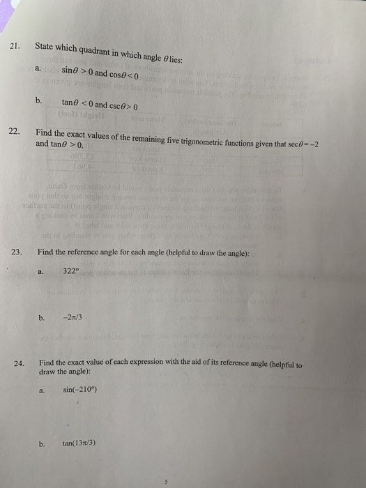 Solved MATH 113 PRECALCULUS II LAB 2: PRACTICE 4.1-4.4 Name: | Chegg.com