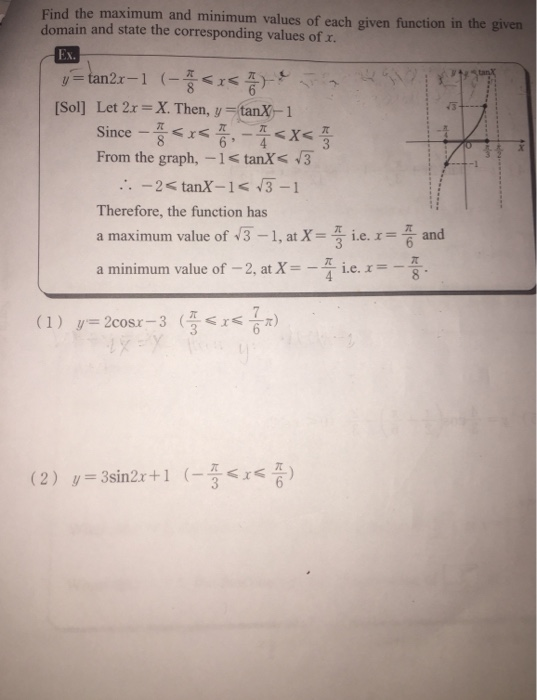 Solved Find the maximum and minimum values of each given | Chegg.com