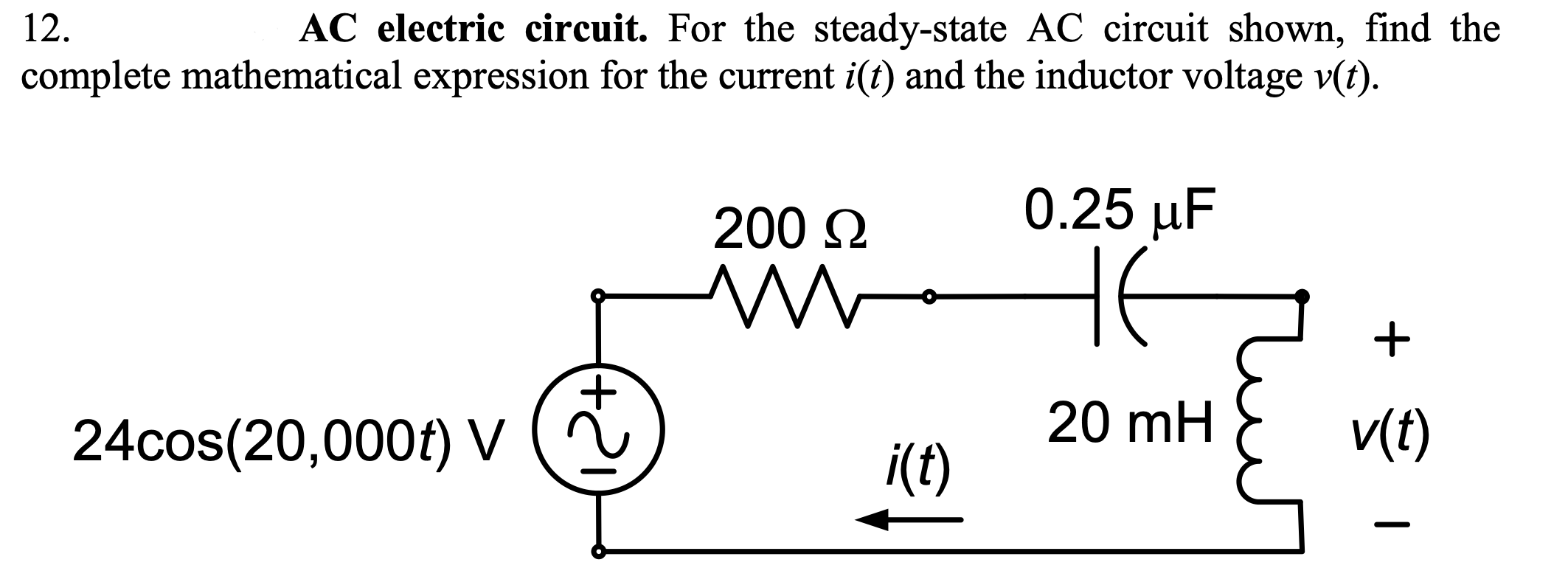 solved-12-ac-electric-circuit-for-the-steady-state-ac-chegg