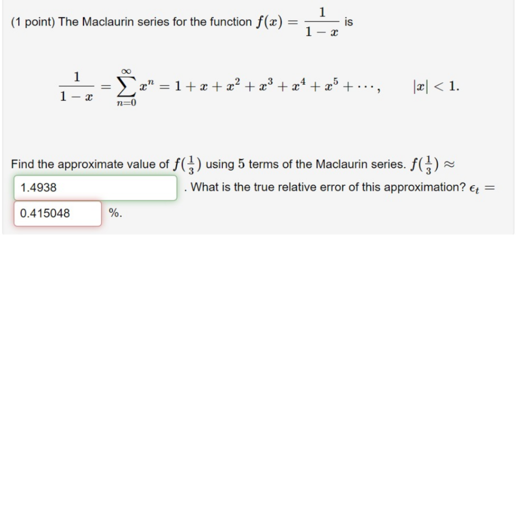 solved-the-maclaurin-series-for-the-function-f-x-11-x-is-chegg