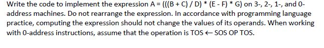 Solved Write the code to implement the expression A (((B | Chegg.com