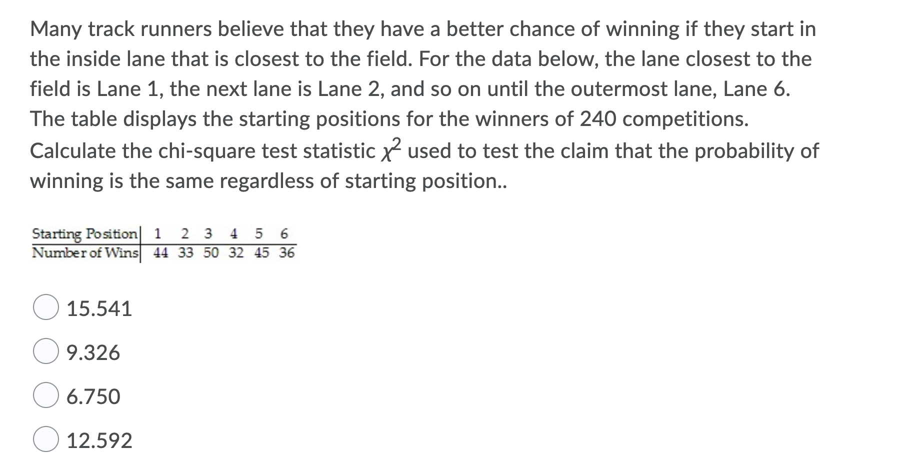 Solved Many track runners believe that they have a better