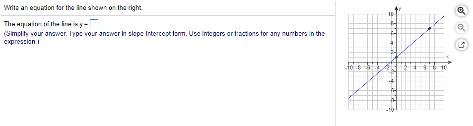 Solved 10- Write an equation for the line shown on the | Chegg.com