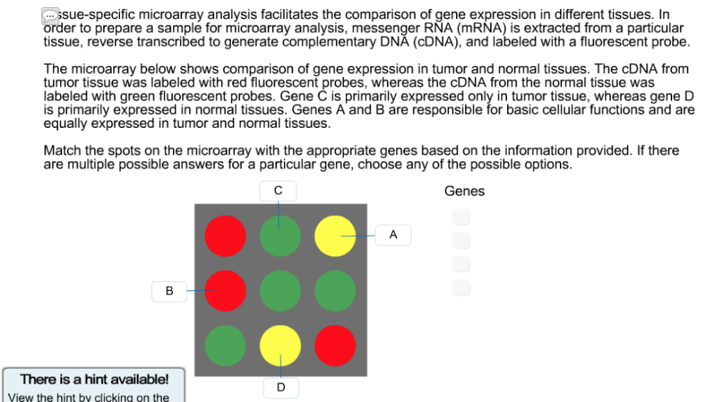 Solved suespecific microarray analysis facilitates the