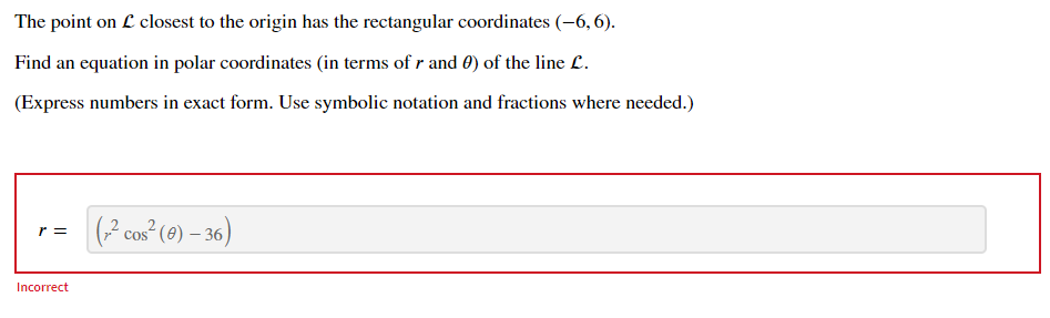 Solved The point on L closest to the origin has the | Chegg.com