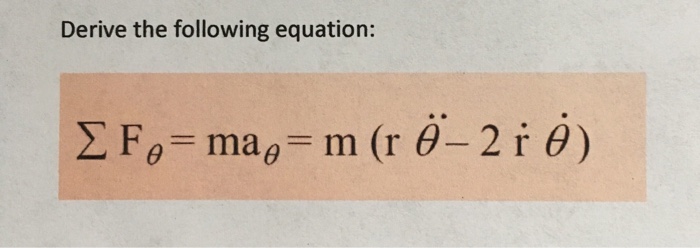 Solved Derive the following equation: | Chegg.com