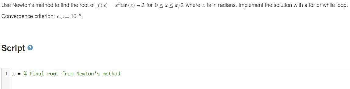 Solved Use Newton's method to find the root of f(x) = r | Chegg.com