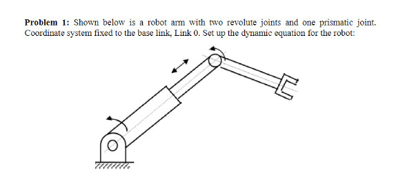 Solved Problem 1: Shown below is a robot arm with two | Chegg.com 