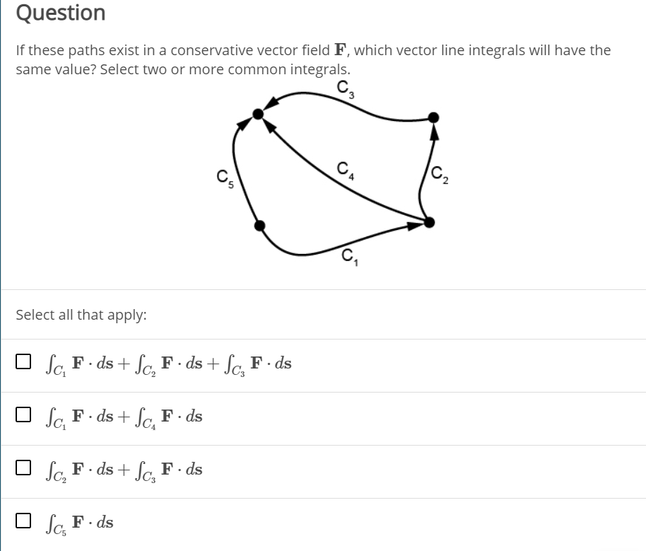Solved Question If these paths exist in a conservative | Chegg.com