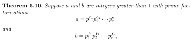 Solved A Theorem 5.10. Suppose A And B Are Integers Greater | Chegg.com