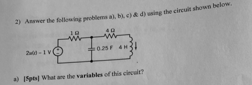 Solved 2) Answer The Following Problems A), B), C) \& D) | Chegg.com