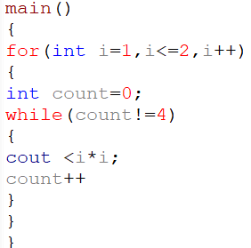 Solved main() { for (int i=1,i
