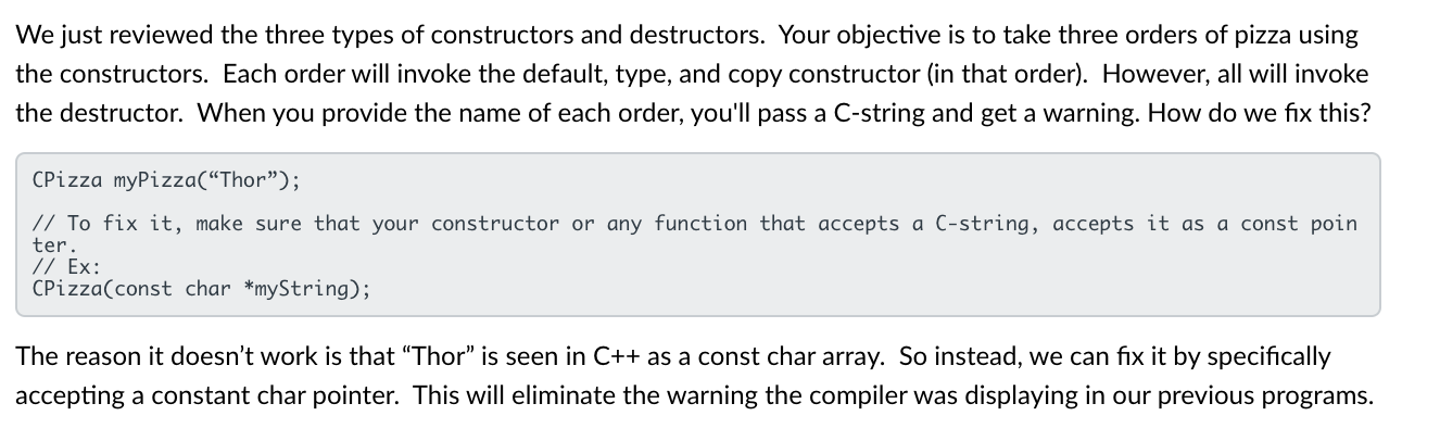 Solved Hi, I have a destructor question for C++ Why is the