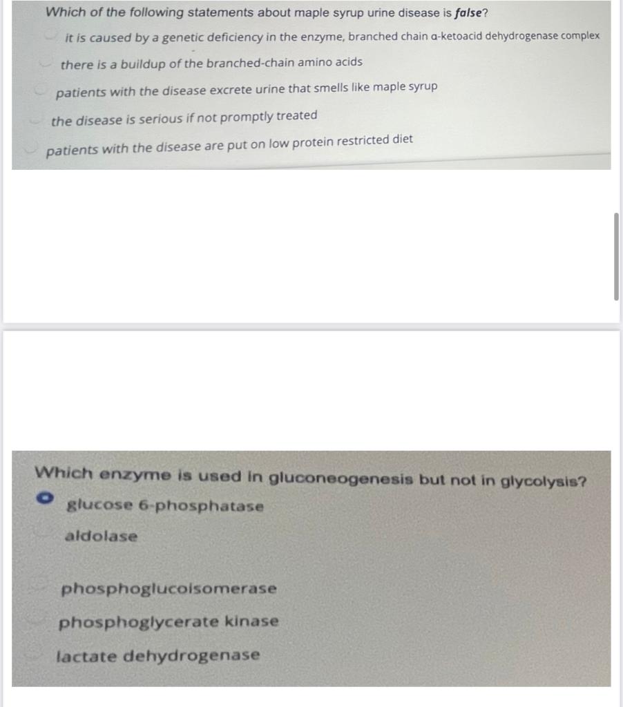 Solved Which of the following statements about maple syrup