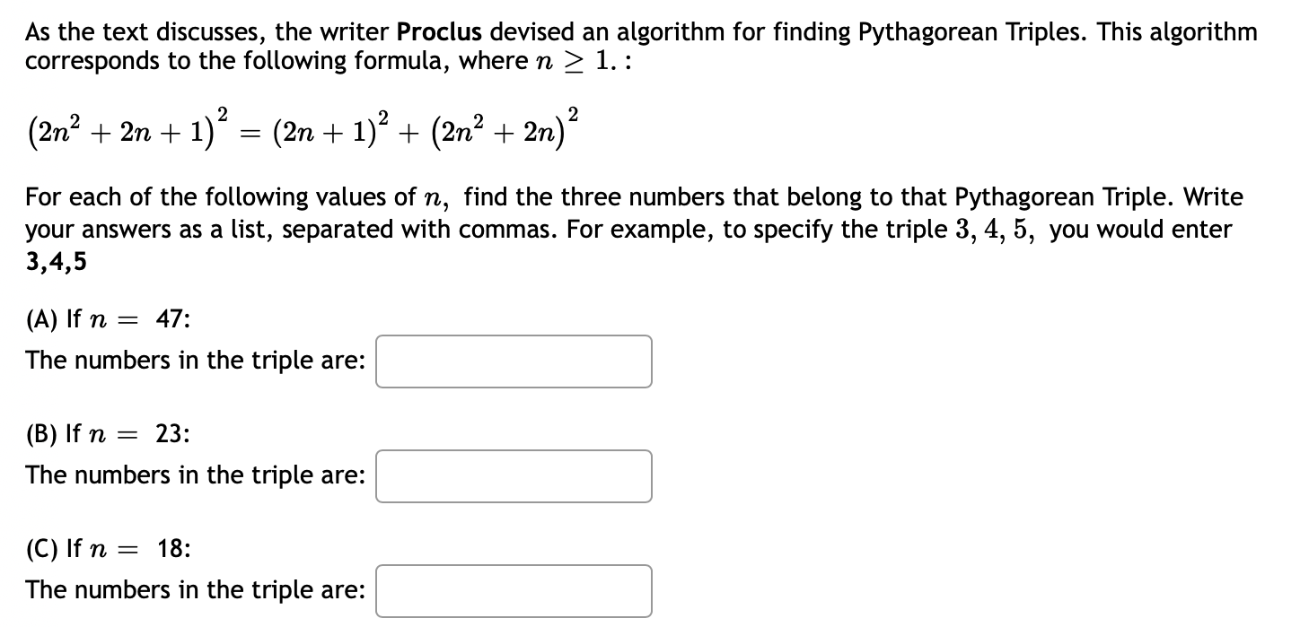 Solved As the text discusses, the writer Proclus devised an | Chegg.com