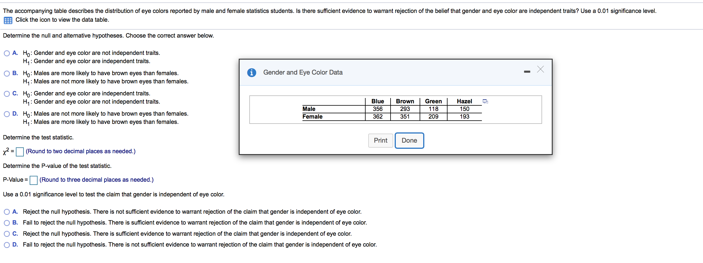 Solved The accompanying table describes the distribution of | Chegg.com