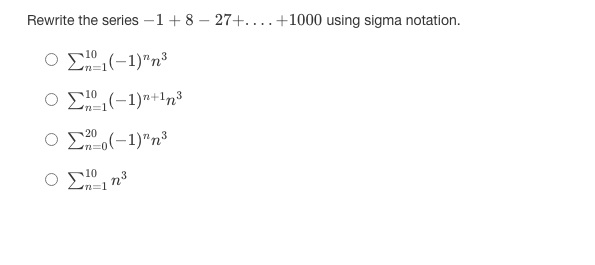 Solved Determine the sum of the following infinite geometric